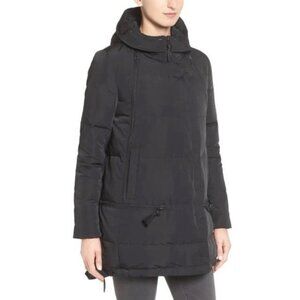 Derek Lam 10 Crosby Black Water Resistant Down Filled Parka Winter Coat Medium